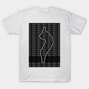 Imola - F1 Circuit - Black and White T-Shirt